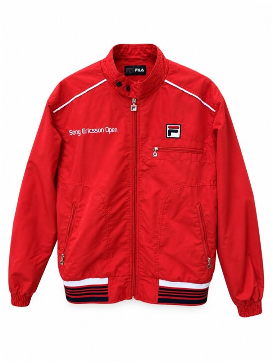 FILA TENNIS JACKET - SONY ERICSSON OPEN WINDBREAKER JACKET (Large)